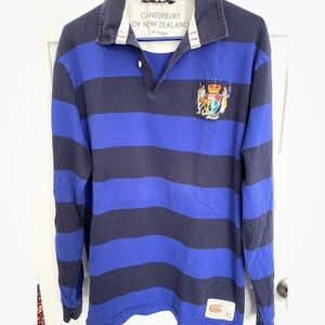 Canterbury of New Zealand XL Rugby Shirt Long Sleeve Embroidered Lettering